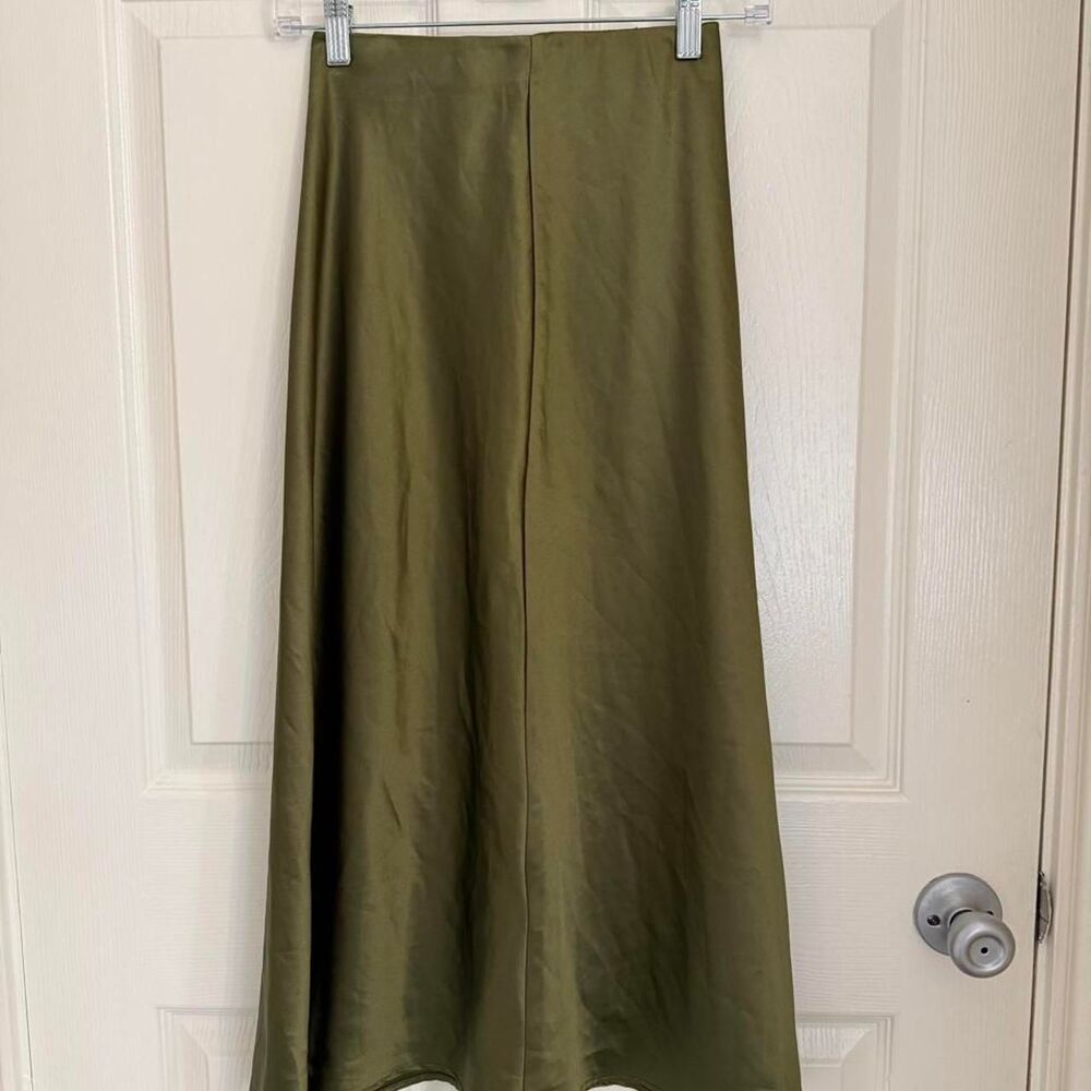 Zeagoo Women's Green and Khaki Skirt